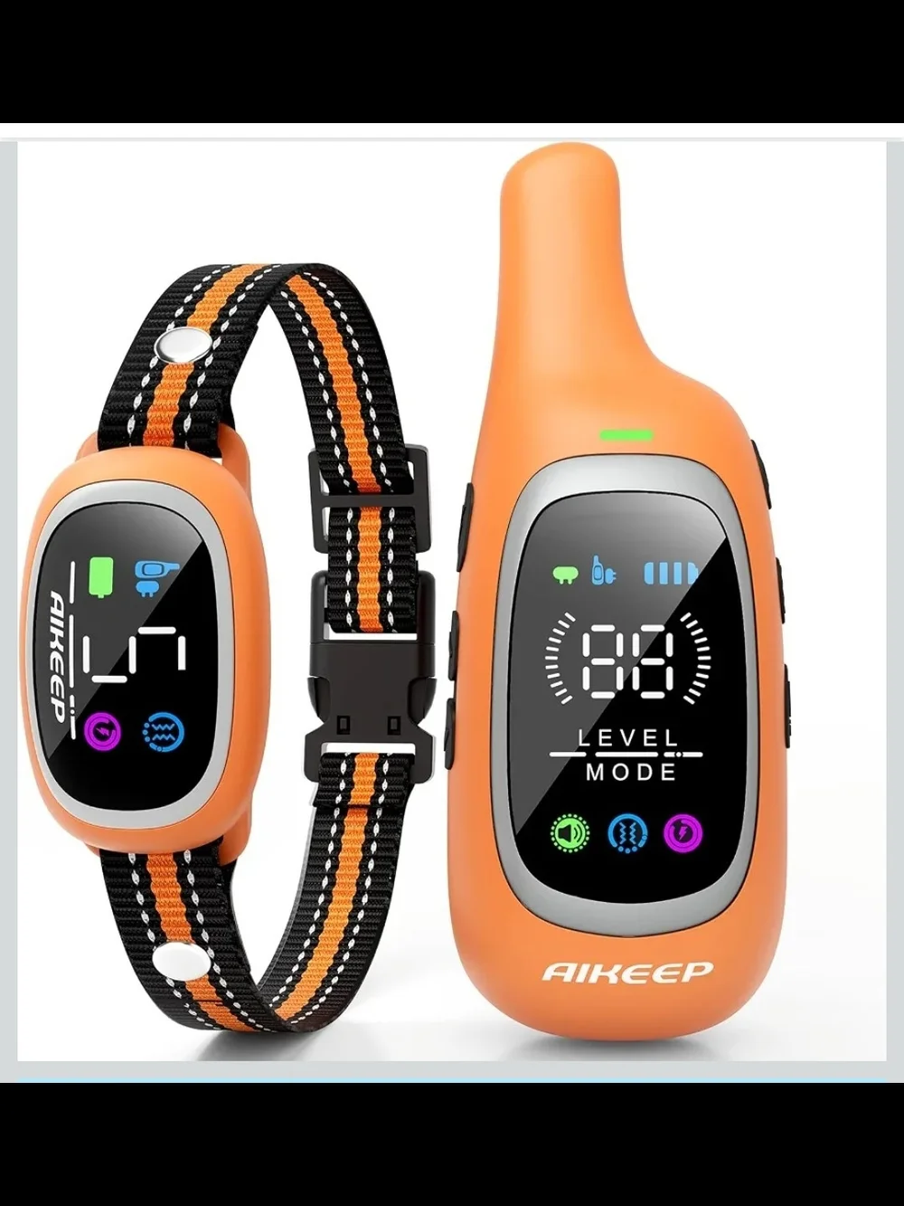 AIKEEP 2-in-1 Dog Training Collar Bark Collar Remote 3300FT IP67 Waterproof